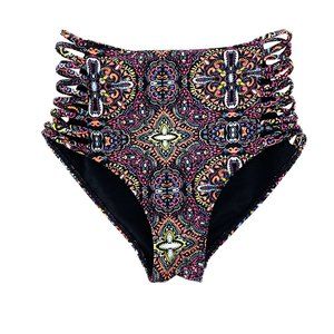 HOLLISTER Swim Be the Sunshine Bohemian High Waist Interlace Bikini Bottom